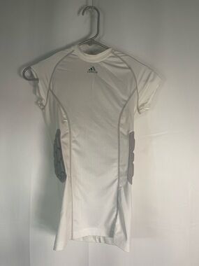adidas White Men’s Padded Compression Shirt